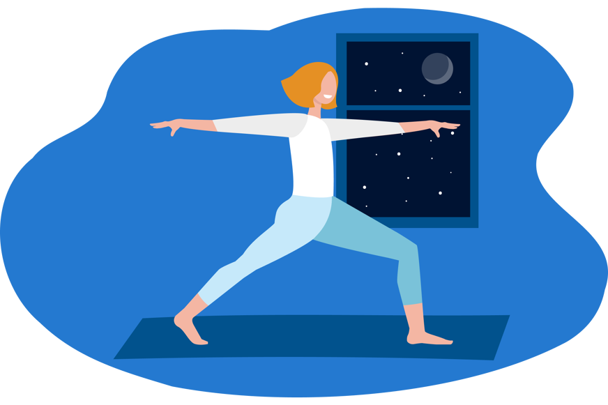 Ejercicio antes de dormir-Yoga